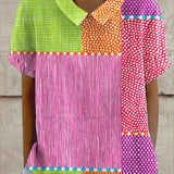 Zoe | Colourful Patchwork Shirt