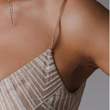 Thalassa - Sparkly Floor Length Party Dress