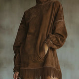 Sheri | Cozy Fringe Dress