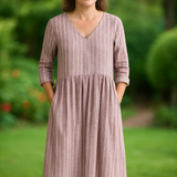 Dabria - Casual Classic Striped Dress