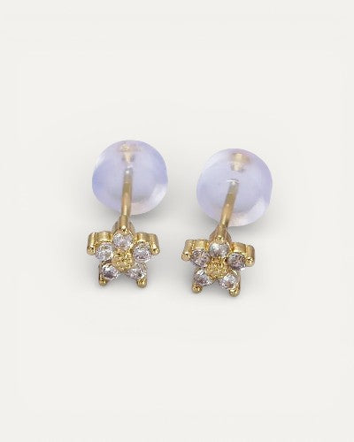 Delicate Floral Clip-On Earrings