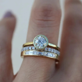 Vintage Sparkling Ring Set