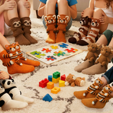 Zoe - Calcetines a rayas con animales