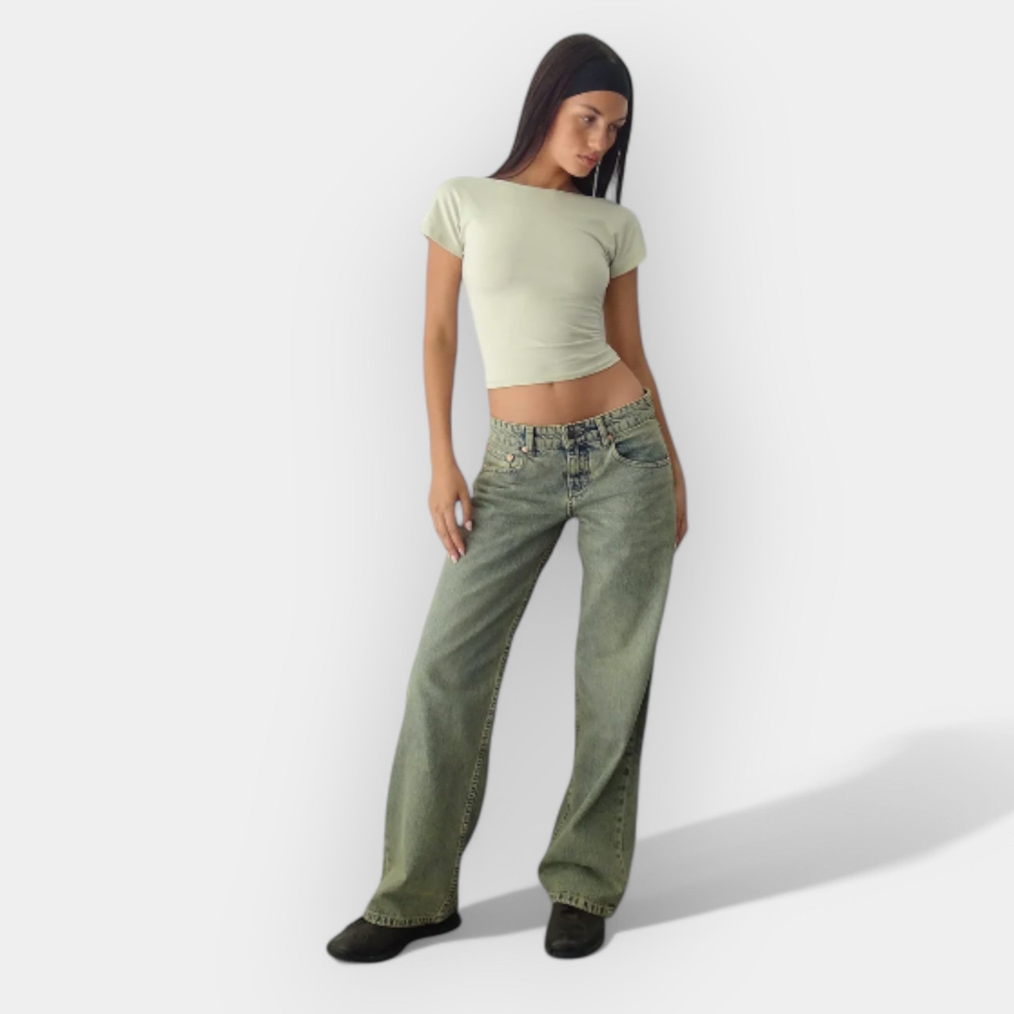 Low-Waist Denim