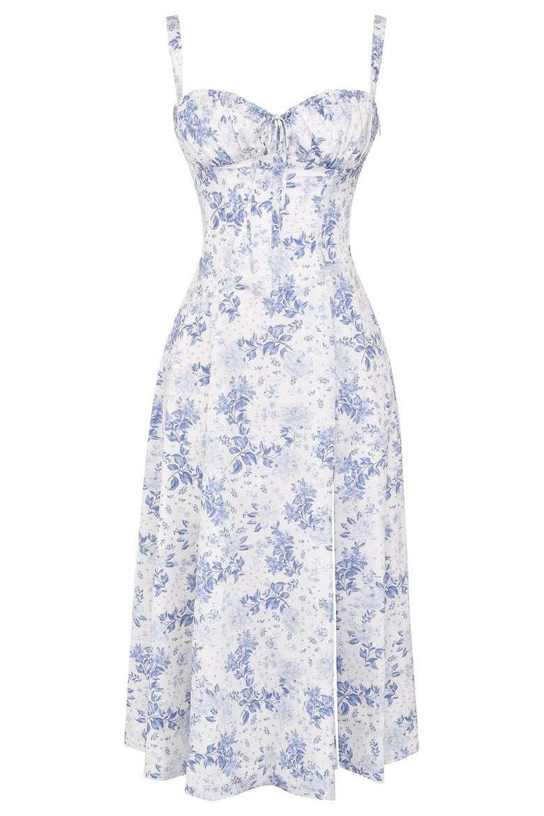 Oakley - Elegant French Style Belted Strap Dress