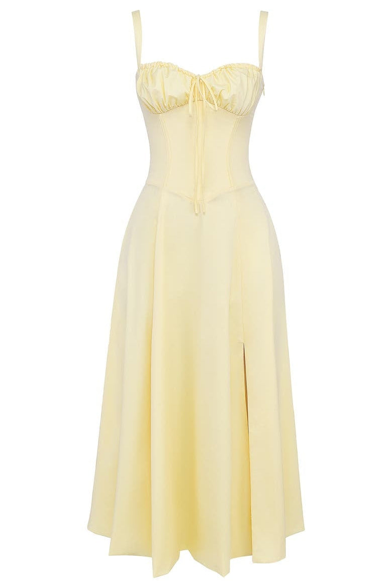 Oakley - Elegant French Style Belted Strap Dress