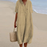Quinley - Vintage-Inspired Women’s Lightweight Maxi Dress