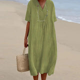 Quinley - Vintage-Inspired Women’s Lightweight Maxi Dress