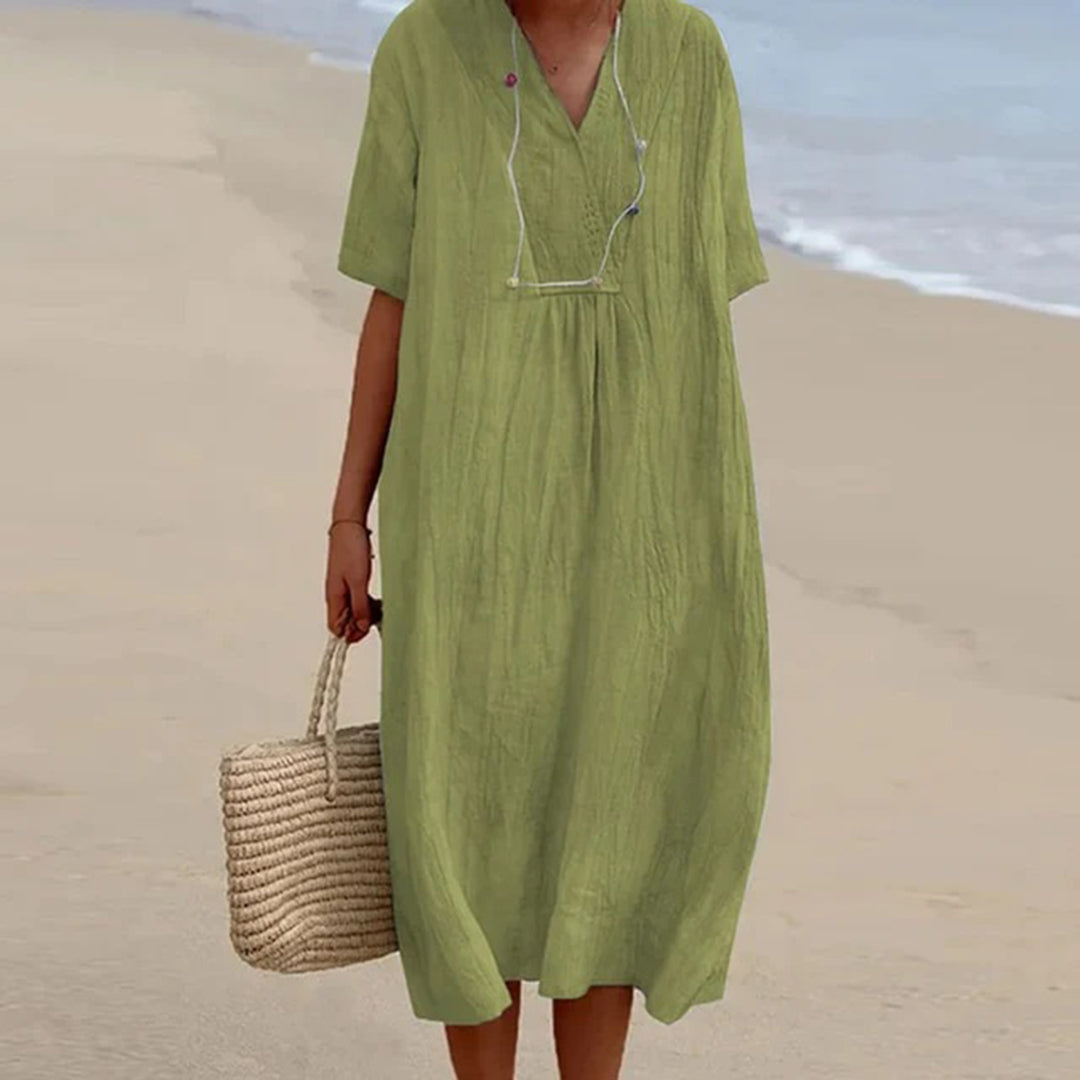 Quinley - Vintage-Inspired Women’s Lightweight Maxi Dress