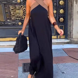Nicole - Stylish Crossover Neckline Dress