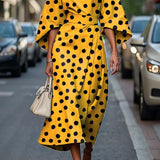 Zoraida - Stylish Batwing Sleeve Long Dress