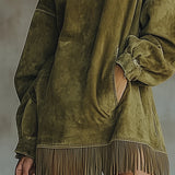 Sheri | Cozy Fringe Dress
