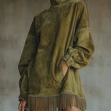 Sheri | Cozy Fringe Dress