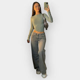 Low-Waist Denim