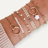 Boho Gold Bracelet Set