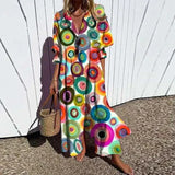 Caitlyn - Bohemian Puff Sleeve Maxi Dress