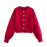 Sophie | Cropped Knitted Cardigan