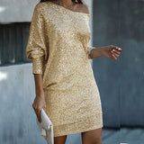 Clara – Elegant Textured Knit Dress