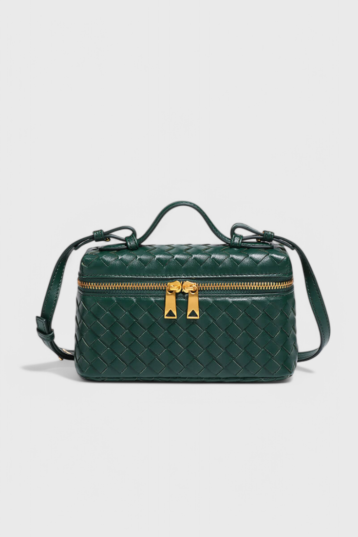 Milla Bolso Mini Woven con Accesorios Dorados