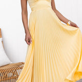 Naomi - Elegant Sling Cinched Waist Party Dress