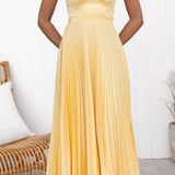 Naomi - Elegant Sling Cinched Waist Party Dress