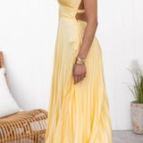 Naomi - Elegant Sling Cinched Waist Party Dress