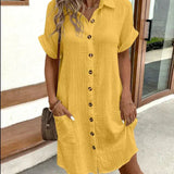 Hailey - Women’s Hiding Tummy Shirt Dress