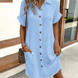 Hailey - Women’s Hiding Tummy Shirt Dress