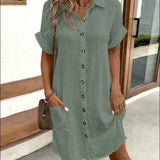 Hailey - Women’s Hiding Tummy Shirt Dress