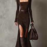 Harper | Neck Maxi Dress