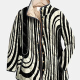 Trevia | Casual Quilted Jacket with Abstract Geometric Design