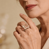 Sparkling Butterfly Ring with Cubic Zirconia