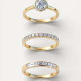 Vintage Sparkling Ring Set