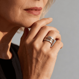 Silver and Gold Wire Ring