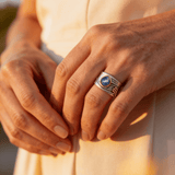 Bohemian Meditation Ring with Gemstone