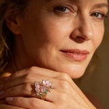 Sparkling Butterfly Ring with Cubic Zirconia