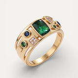 Colourful Crystal Ring