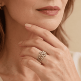 Vintage Silver Flower Ring