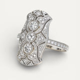 Vintage Sparkling Silver Ring