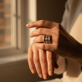 Vintage Thick Layered Gold Ring