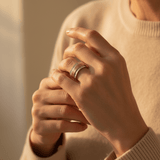 Vintage Delicate Spinning Gold and Silver Ring