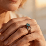 Natural Green Crystal Ring
