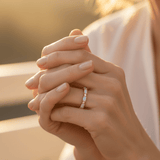 Platinum Ring with Heart-Shaped Opal and Diamond