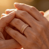 Elegant Openwork Ring with Diamond