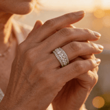 Vintage Silver Eternity Ring