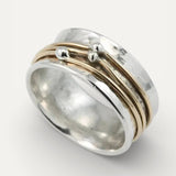 Vintage Layered Gold and Silver Ring