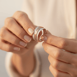 Vintage Delicate Spinning Gold and Silver Ring