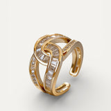 Elegant Knotted Ring