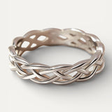 Twisted Braided Silver Ring