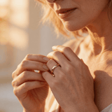 Simple Gold and Silver Ring